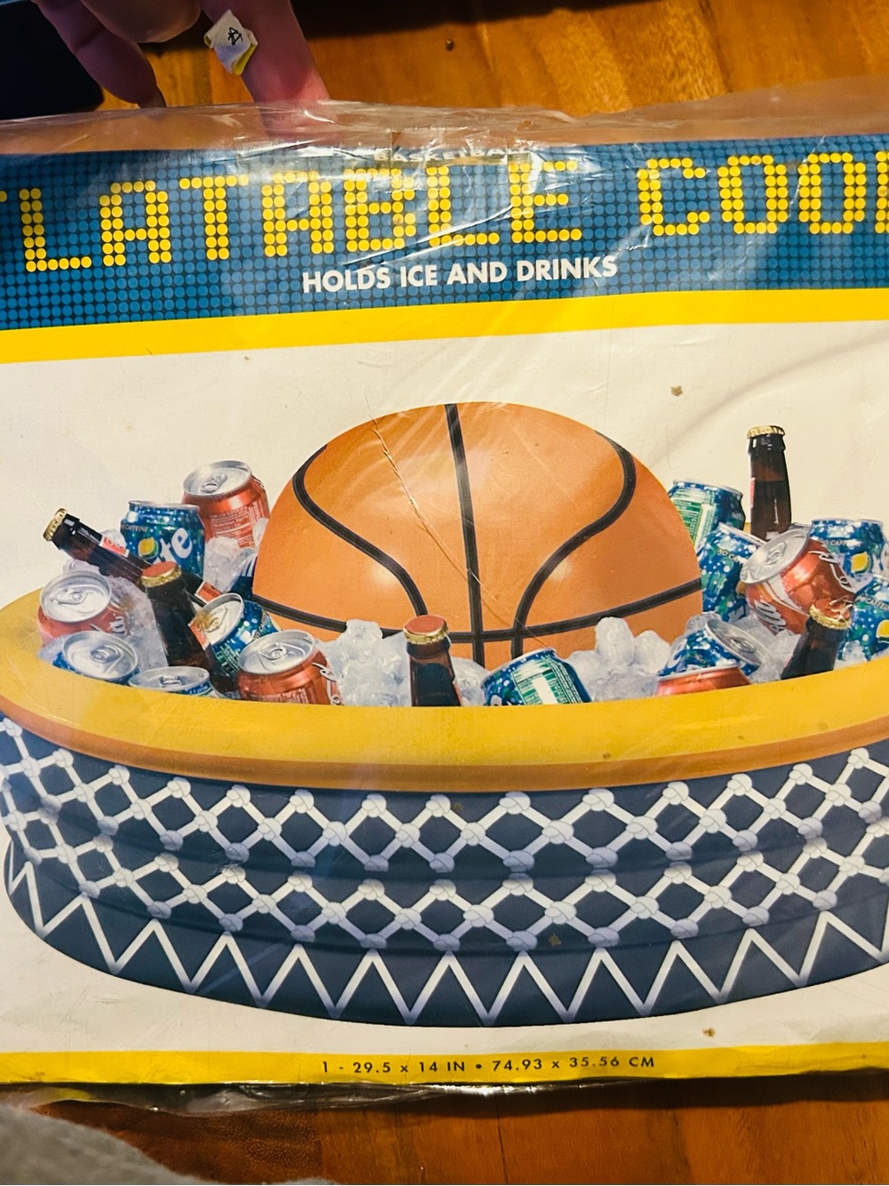 Inflatable Basketball Ice Cooler